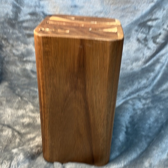 KitchenAid 5 Slot ACACIA Wood Knife Block. (No Knifes Include) - Picture 6 of 11